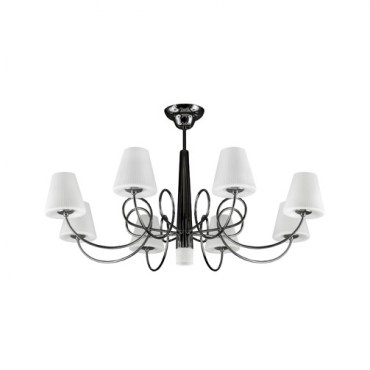 Люстра потолочная Lightstar 814097 VORTICO 8х40W G9+1х25W G9 Black